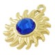 Stainless Steel Charm Sun with Strass 12mm