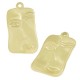 Ciondolo in Acciaio Inossidabile 304 Rettangolare con Viso 24x14mm