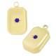 Ciondolo in Acciaio Inossidabile 304 Rettangolare con Cristallo 9x13mm