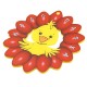 Plexi Acrylic Pendant Flower w/ Eggs & Chicken "EASTER" 72mm