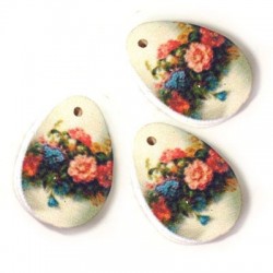 Pendentif Oeuf de Pâques 48x60mm