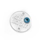 Plexi Acrylic Connector Round 22mm "καλό μάρτη" w/ Enamel Eye