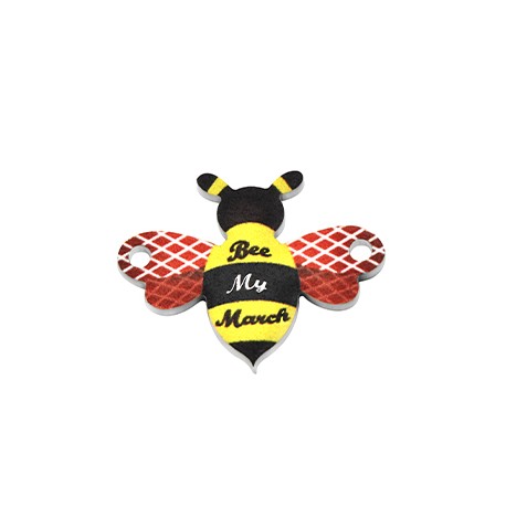 Plexi Acrylic Connector Bee March 25x19mm