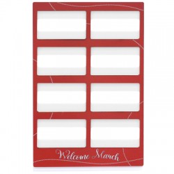 Wooden Display "Welcome March" 195x407mm