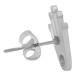 Corona de Pendiente de Acero Inoxidable 304 con Cierre de Seguridad 11 x 10 mm