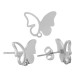Stainless Steel 304 Earring Butterfly w/ Safety Back 11mm