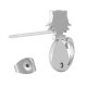 Stainless Steel 304 Earring Cat w/ Safety Back 12x8mm