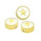 Passante in Metallo Ottone Rotondo Stella con Smalto 10mm