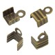 Brass Folded Crimp End Cap Ø5mm