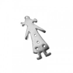 Silver 925 Girl 30x15mm