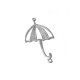 Silver 925 Umbrella 48x26mm