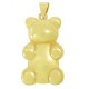 Brass Charm Bear 16x26mm