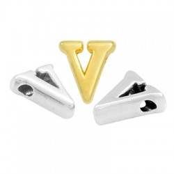 Zamak Slider Letter "v" 7x8mm (Ø1.5mm)