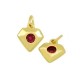Ciondolo in Ottone Diamante con Zirconi 8mm