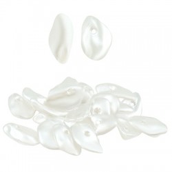 Perle ABS Irrégulière Plate 8 x 10 mm Ø 1 mm