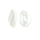 Pearl ABS Irregular Bead Flat 8x10mm Ø1mm