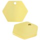 Colgante de Acero Inoxidable Chapa Hexagonal 15x13mm/1,2mm (Ø1,5mm)