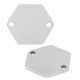 Intercalaire Hexagone 15x13mm/1.1mm (Ø1.5mm) en Acier Inoxydable 304