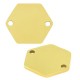 Stainless Steel 304 Connector Hexagon 15x13mm/1.1mm Ø1.5mm