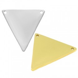 Pendentif Triangle 25mm/1.3mm (Ø1.5mm) en Acier Inoxydable 304