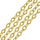 Chaîne maille Ovale Irrégulier 6.8x9.2mm en Acier Inoxydable 304