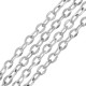 Stainless Steel 304 Chain Oval Irregular Rings 6.8x9.2mm