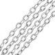 Stainless Steel 304 Chain Oval Irregular Rings 6.8x9.2mm
