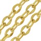 Chaîne maille Ovale Irrégulier 6.8x9.2mm en Acier Inoxydable 304