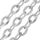 Chaîne maille Ovale Irrégulier 6.8x9.2mm en Acier Inoxydable 304