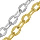 Chaîne maille Ovale Irrégulier 6.8x9.2mm en Acier Inoxydable 304