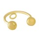 Stainless Steel 304 Ear Cuff Horseshoe with Hoop 10mm