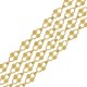Chaîne maille Ovale rayée 6.5x8.2mm en Acier Inoxydable 304