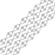 Chaîne maille Ovale rayée 6.5x8.2mm en Acier Inoxydable 304