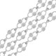 Chaîne maille Ovale rayée 6.5x8.2mm en Acier Inoxydable 304