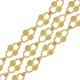 Chaîne maille Ovale rayée 6.5x8.2mm en Acier Inoxydable 304