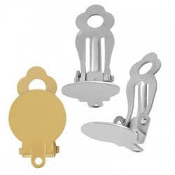 Clips d'oreilles plateau avec attache 10x18mm en Acier Inoxydable 304