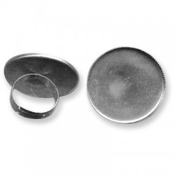 Brass Ring Round Setting 30x3,5mm