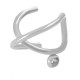 Pendiente Earcuff de Acero Inoxidable 304 10x8mm/1mm