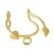 Stainless Steel 304 Ear Cuff with Cones & Hoop 13x15mm/1mm
