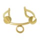Stainless Steel 304 Ear Cuff with Cones & Hoop 13x15mm/1mm