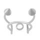 Bague d'Oreille avec Cônes & Anneau 13x15mm/1mm en Acier Inoxydable 304