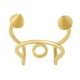 Stainless Steel 304 Ear Cuff with Cones & Hoop 13x15mm/1mm