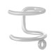 Bague d'Oreille avec Anneau 10x8mm/1mm en Acier Inoxydable 304