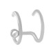 Bague d'Oreille avec Anneau 10x8mm/1mm en Acier Inoxydable 304