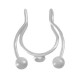 Stainless Steel 304 Ear Cuff with Loop 13x16mm/1mm