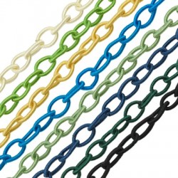 Cadena Ovalada de Tela 8x12mm (Tira de 1 Yarda)