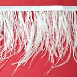 Ribbon Ostrich Feather ~100-150mm (~1mtr/pack)