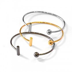 Braccialetto Aggiustabile in Metallo Ottone 65mm