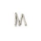 Brass Pendant Letter "M" 24x23mm