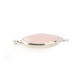 Monture Ovale en Laiton 13 x 18 mm avec Pierre de Quartz rose